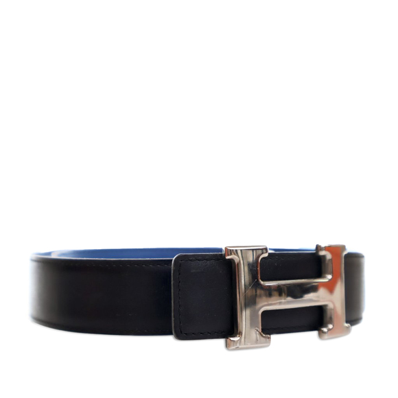 Pre-Loved Hermes Espom and Swift Constance H Reversible Belt